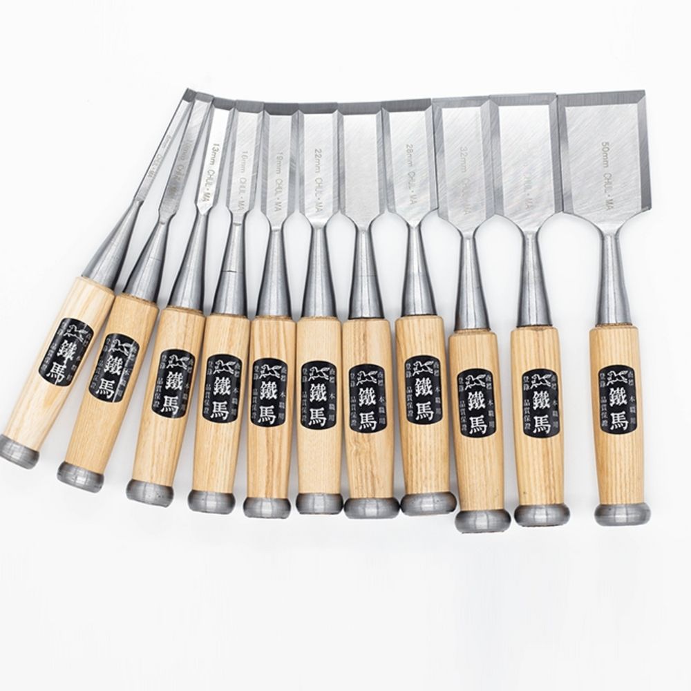 크롬바나디움강 히꼬리 자루 DIY 목공용 끌 11PCS