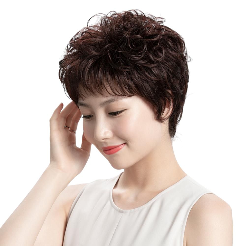 웨이브 인모 정수리가발 (다크브라운) JT64