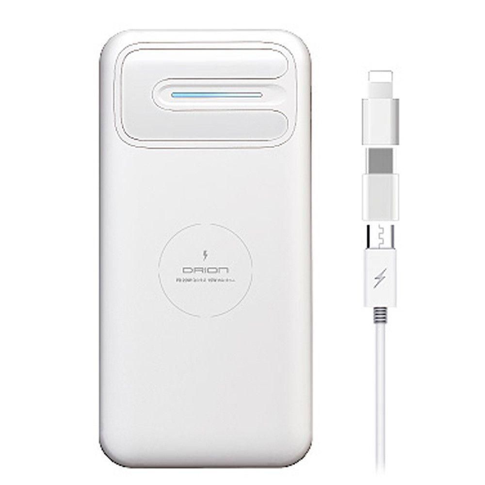 보조배터리 PD 20W 15W 무선충전 10000mAh 화이트