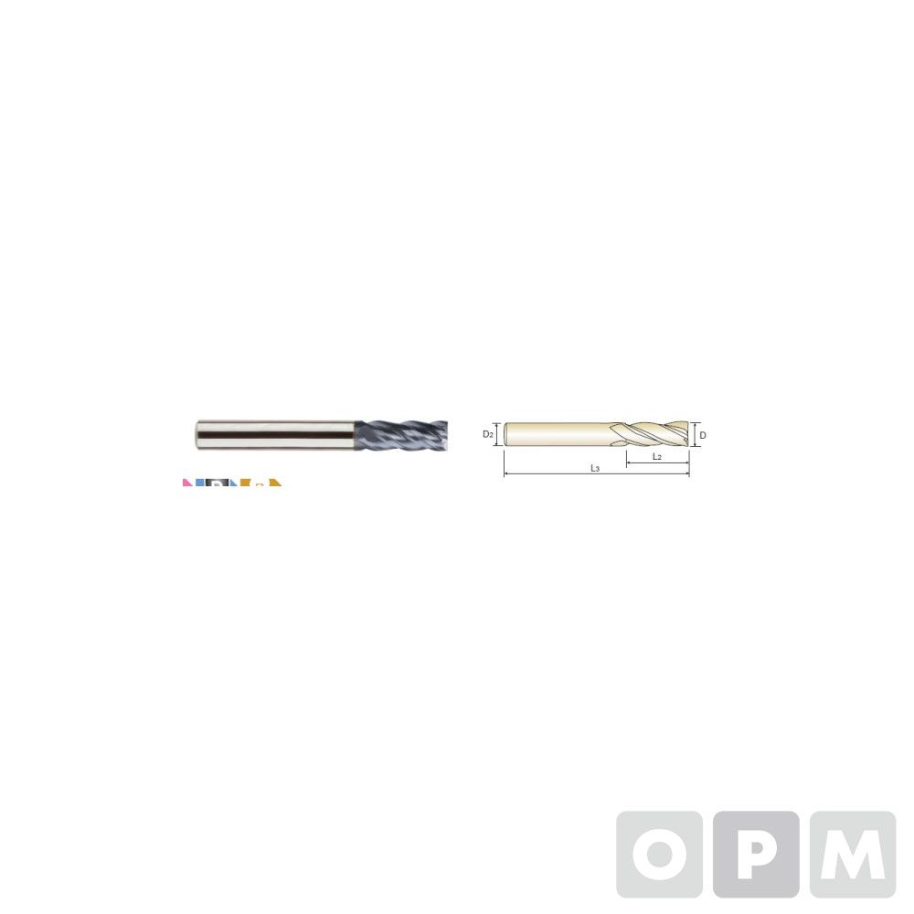 4G MILLS 강력절삭용엔드밀4F D4.0X6X10X50