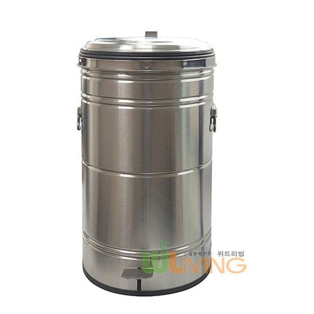 페달형 스텐휴지통80L(내통없음) 업소용휴지통