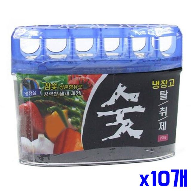 냄새제거 x10개 냉장고 탈취제 200g 숯 강력탈취