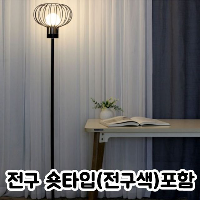 OL 루피아장스탠드X와이엠LED볼전구숏타입(전구색)