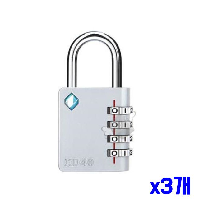 튼튼한 보안용품 x3개 자물쇠 보안자물쇠 다이얼