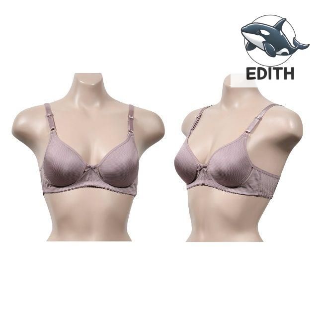 부드러운 섬유 풀컵 브라 코코아 색상 편안한