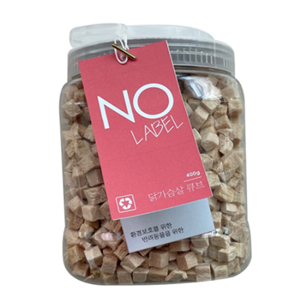 강아지 동결건조 닭가슴살 큐브 400g 반려견 간식