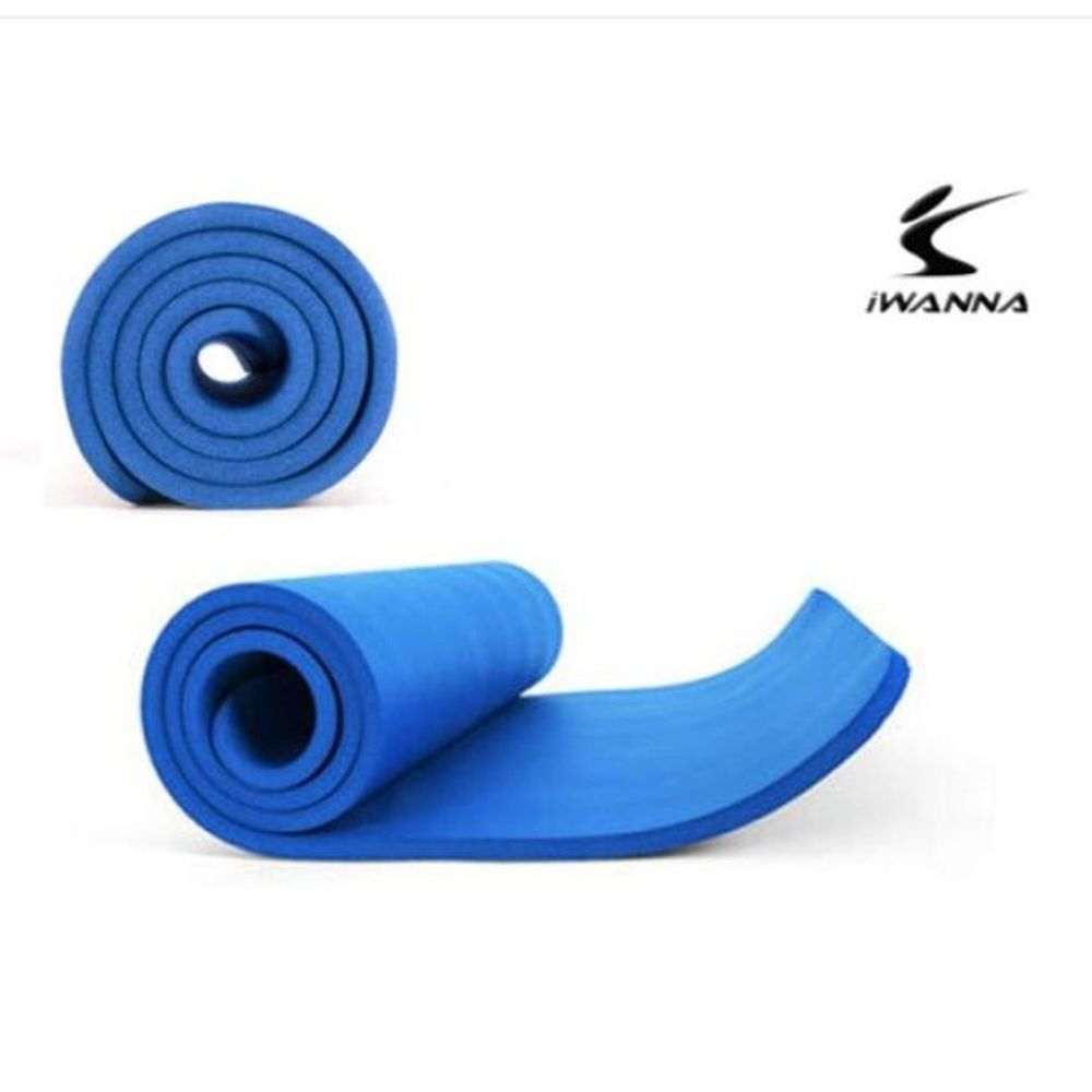 NBR 요가매트 16mm 블루 운동 헬스 필라테스매트