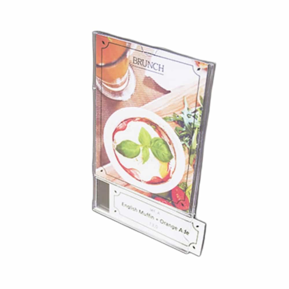 월프레임 A6 2단 투명 아크릴메뉴판 부착용꽂이판