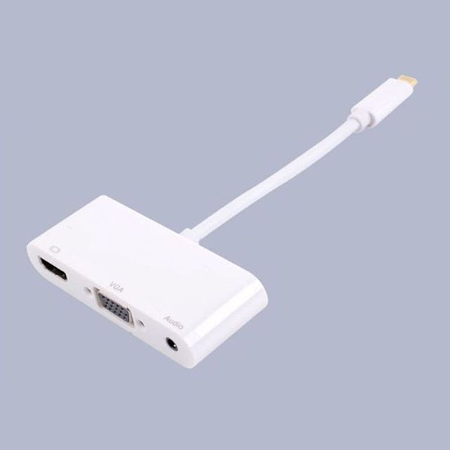 USB 3.1 컨버터 (Type C) HDMI-VGA-Aux-USB 2.0