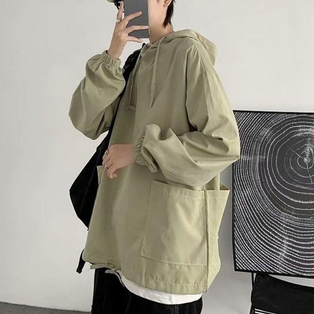 얇은 간절기 루즈핏 남성 남성티 바람막이 여름바랍막