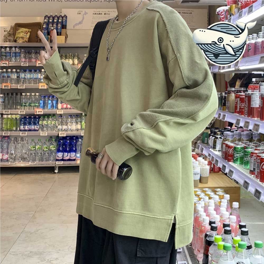 캐주얼 데일리 남자 심플 긴팔 옷 레이어드