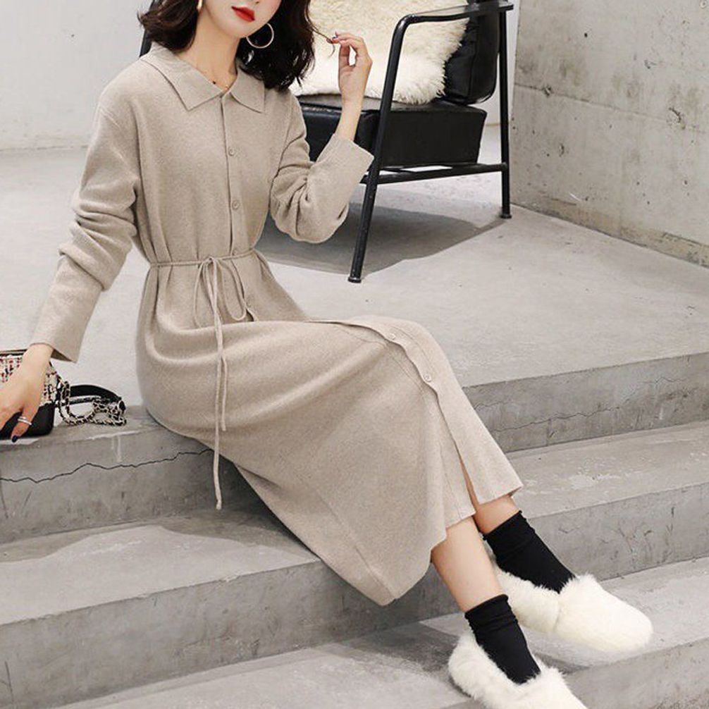 결혼식하객룩 데일리룩 여자원피스 데일리 베이지