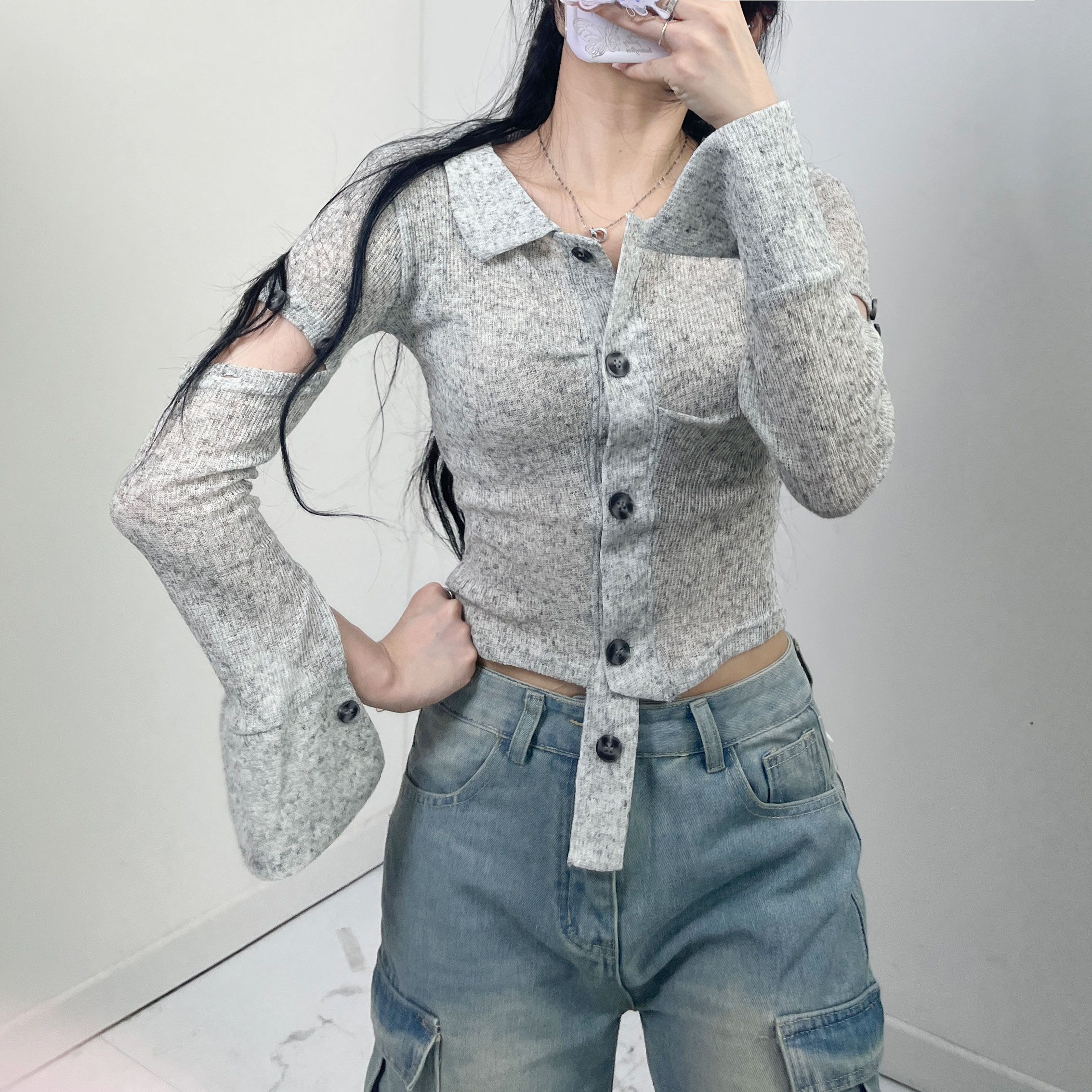 여리 셔링 보카시 트임 카라티