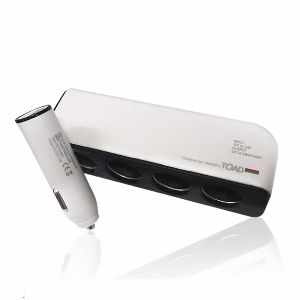 USB 4구 소켓 자동차충전기 차량핸드폰충전기