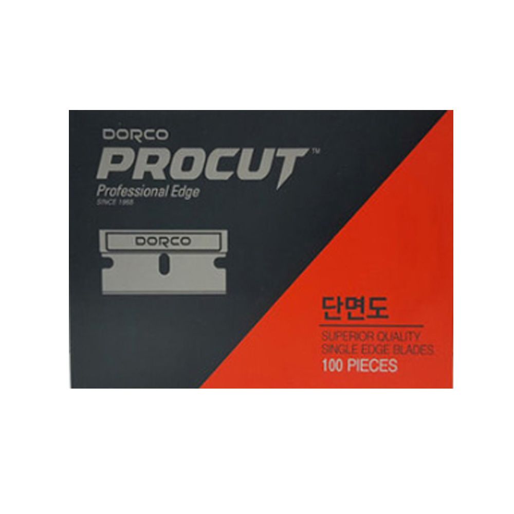 도루코 화장 단면도 면도날 100P 박스