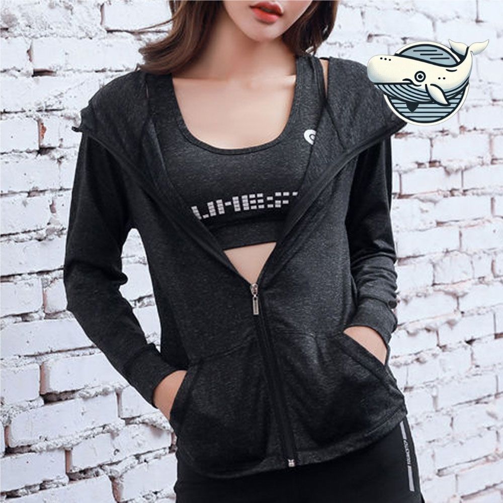 경량 요가 후드 자켓 헬스 트레이닝복 일상