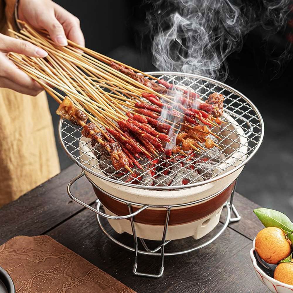 야외용 바비큐 그릴 21cm 바베큐 철망 야채 석쇠