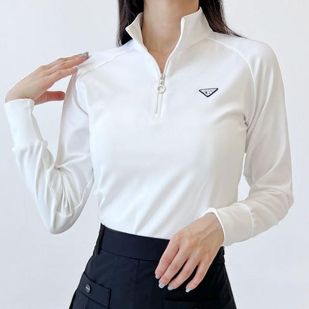 여성 여자 골프 웨어 티셔츠 긴팔 봄 가을 기본 베이