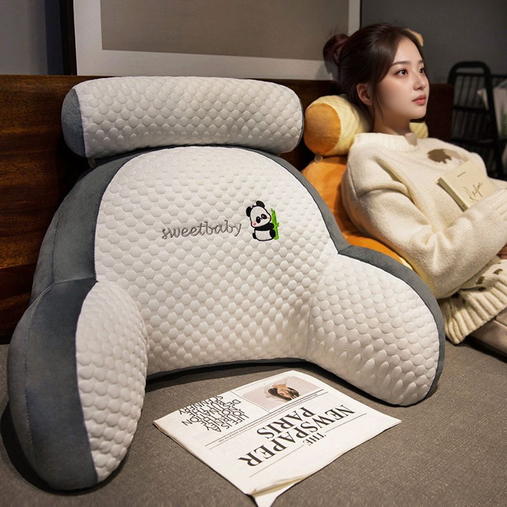 무뮤 라텍스 등받이쿠션 허리베개 쇼파쿠션 허리쿠