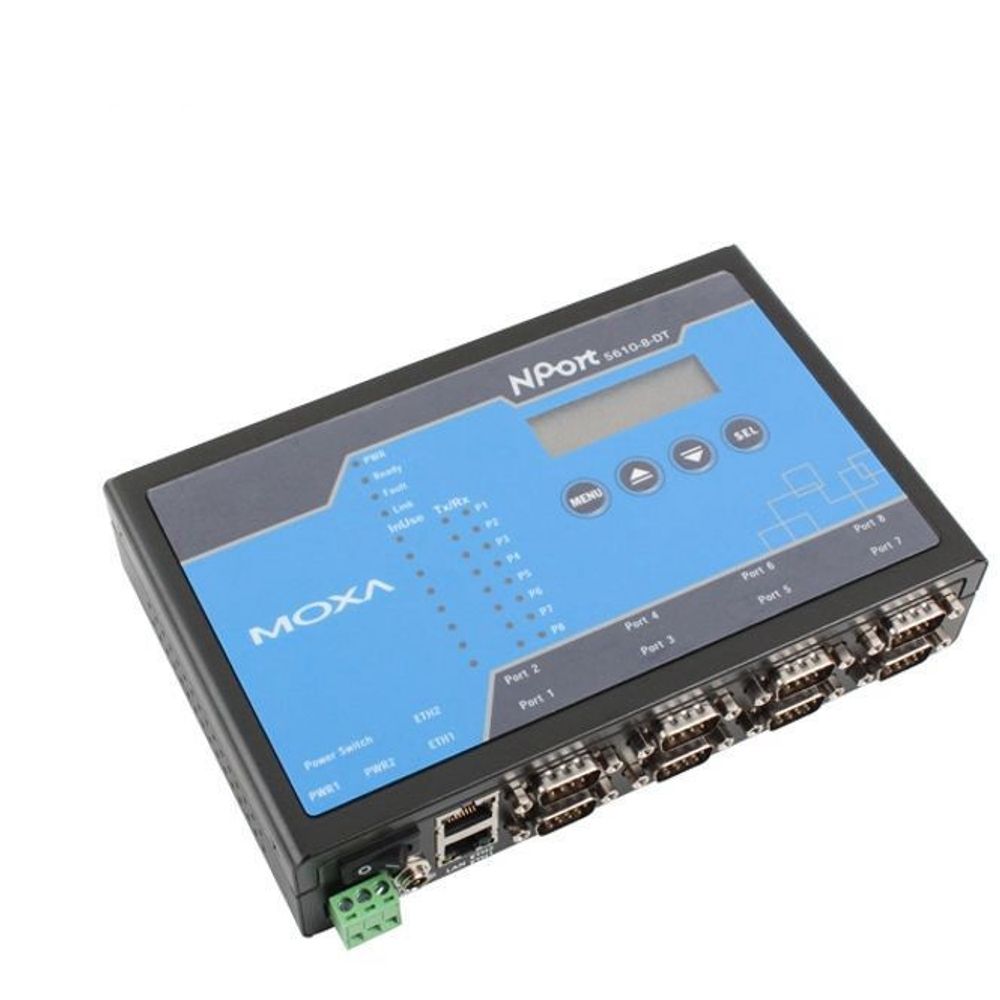 모싸 NPort5610-8-DT 8포트 RS232 디바이스 서버