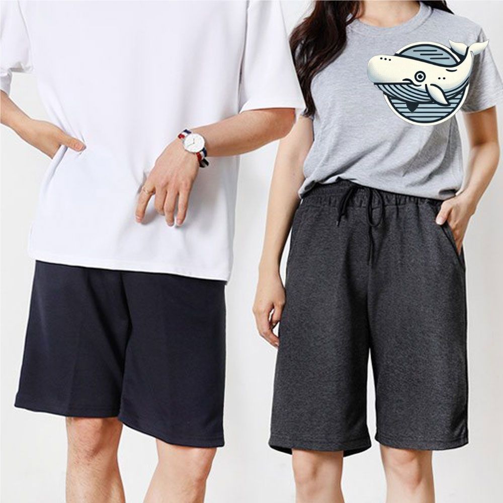 여름 커플 실내복 반바지 편안한 고무줄 츄리닝