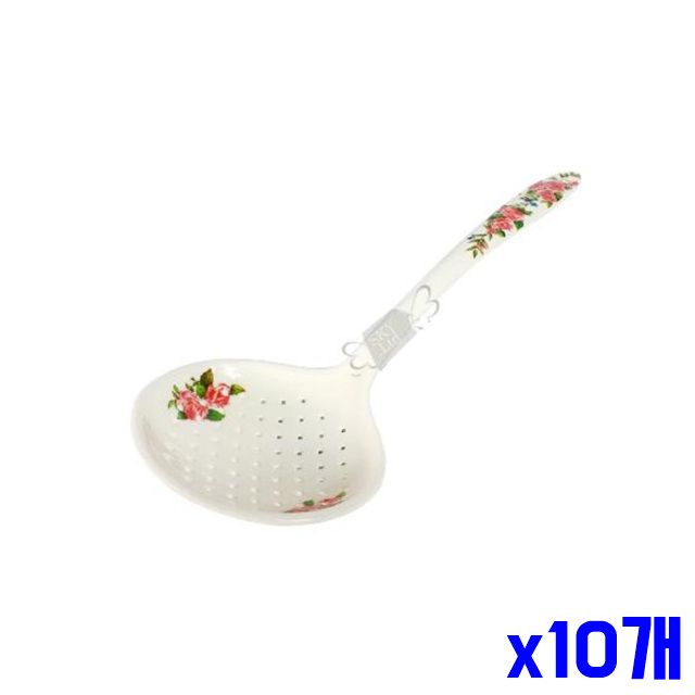 x10개 플라워 재질 멜라민 손잡이건지기 건지게 국수