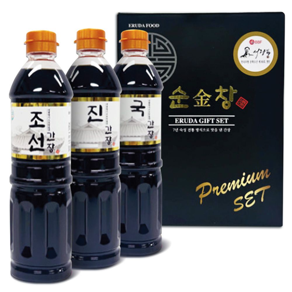 추석 선물세트 순금창간장 900ml 3종 조선 진 국간장