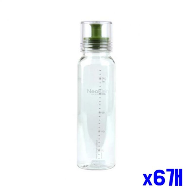 투명 눈금 오일병 300ml x6개 소스병 오일통 소스통