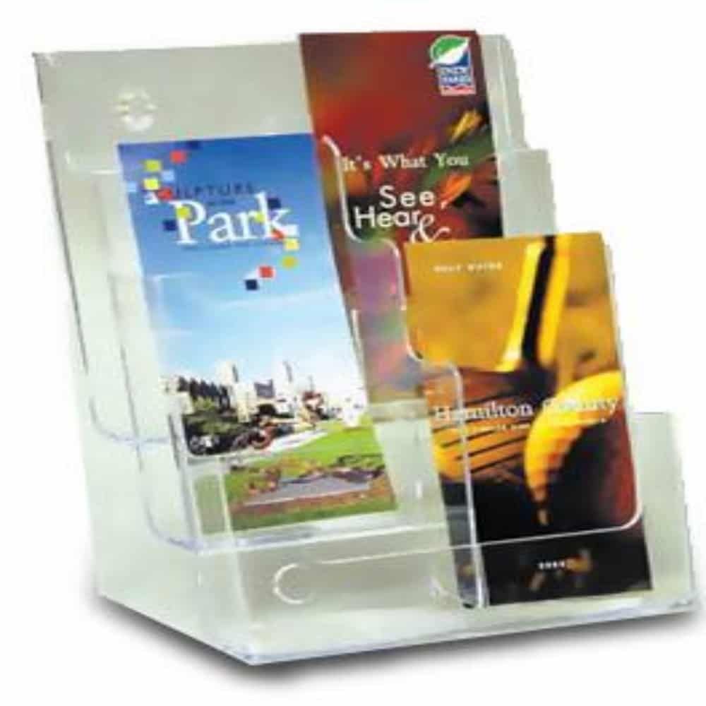 A4 아크릴 카다로그꽂이 3단 리플렛꽂이 카다로그거치대