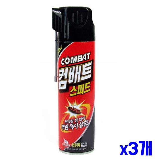 에어졸 x3개 스피드 바퀴벌레 500ml