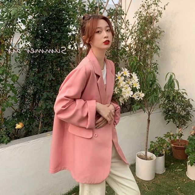 샤랄라 투버튼 여성봄 외투 여름봄 신상 여름 여성 패