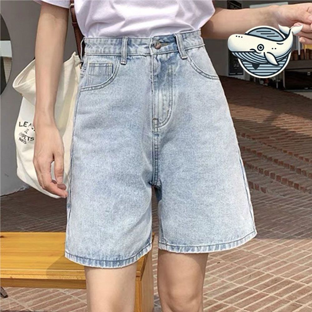 여름 필수 하이웨스트 청반바지 편안한 데님