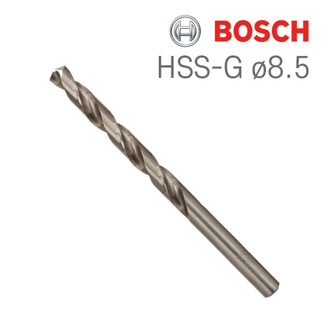 보쉬 HSS-G 8.5x75x117 HSS 메탈드릴비트(5개입)