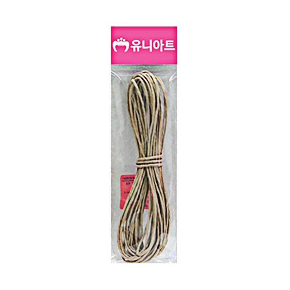 유니아트 칼라 지끈 2mm 자연색 종이끈 지끈공예