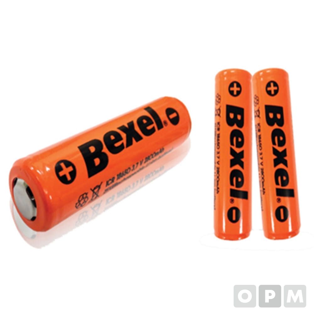벡셀 건전지/충전용 18650(3.7V/3000mAh) 2EA
