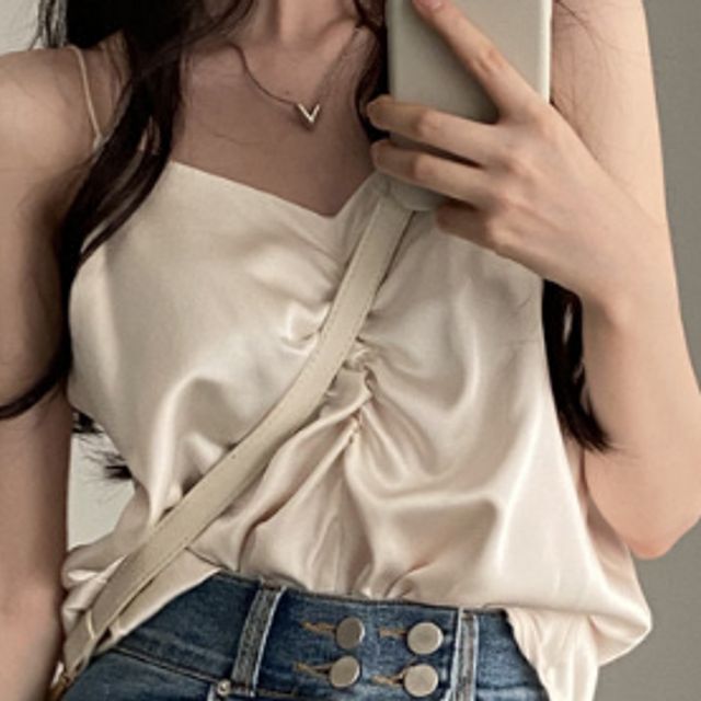 쥬디제이 실크나시 끈나시 나시 민소매나시 정장나시