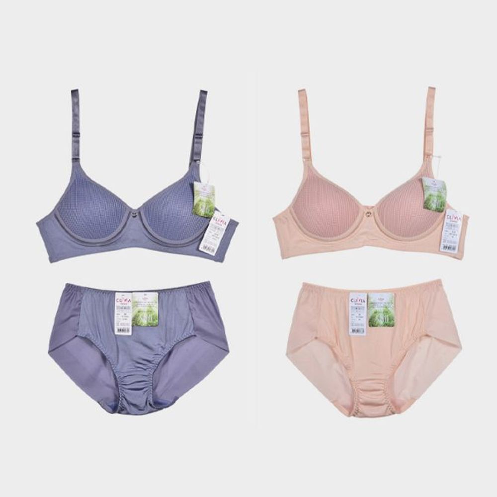 풀컵 브라팬티 속옷 컬러 노와이어 세트 브라