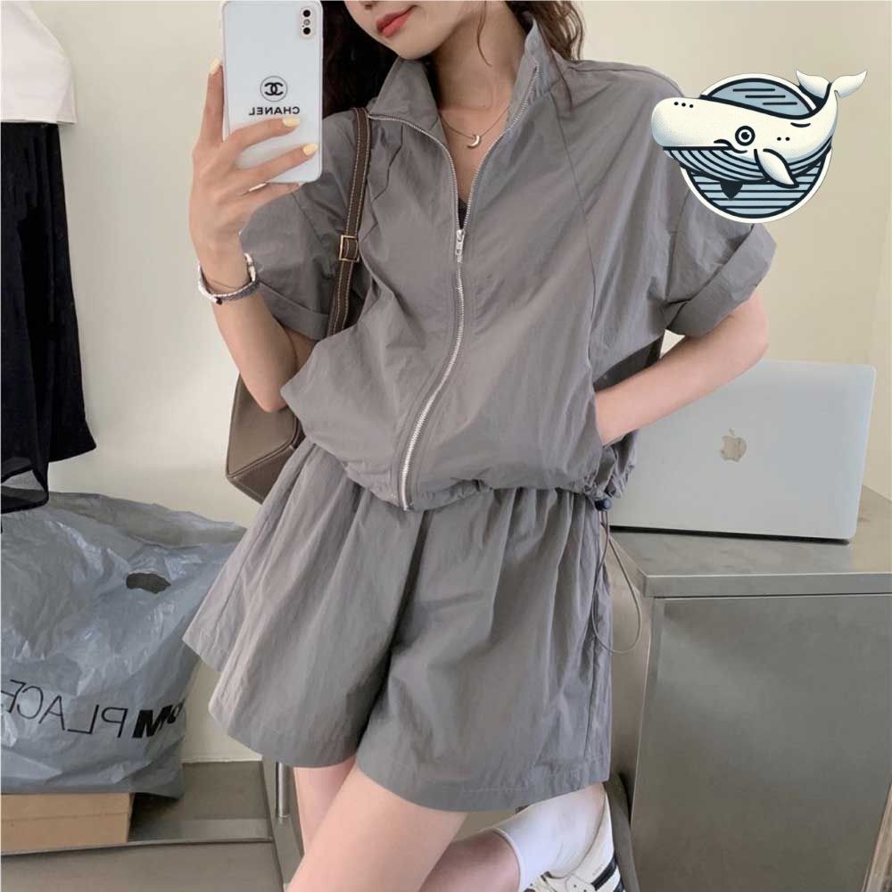 스타일리시 루즈핏 아노락 세트 데일리