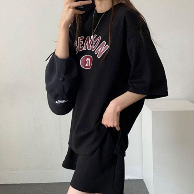 여성 캐주얼 여름 기본 피서 데이 여행 반팔 반바지