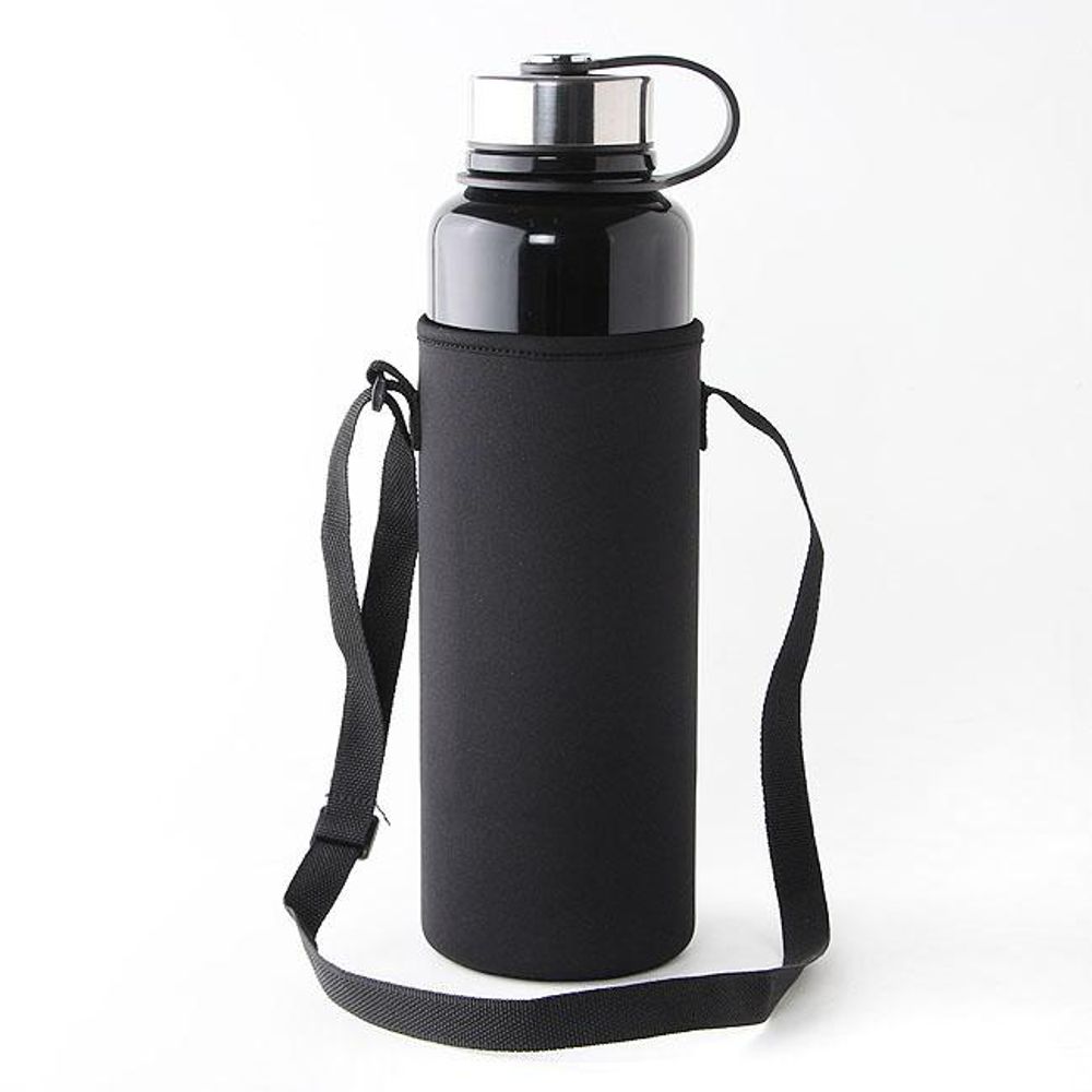 BEST 1.5L 대용량 진공 보온병 블랙 스텐 보냉물병