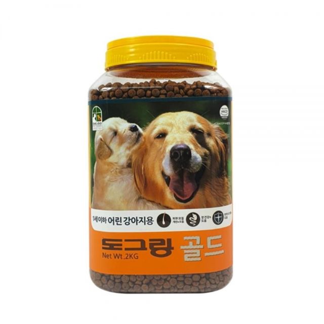 어린 강아지 사료 리필용 PET 2kg 강아지사료