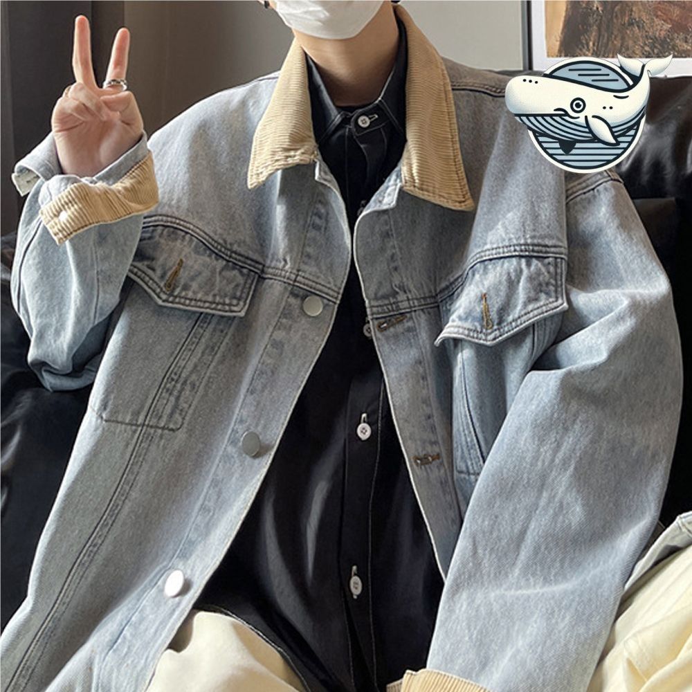 스타일리시 남성 청바지 자켓 캐주얼 필수템