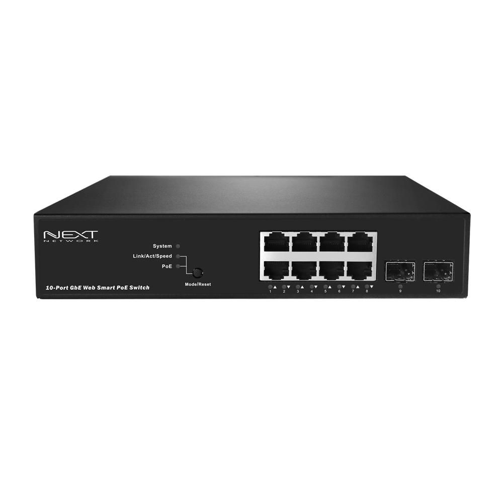 기가비트8포트POE스위치+2SFP 130W CCTV/IP전화기용