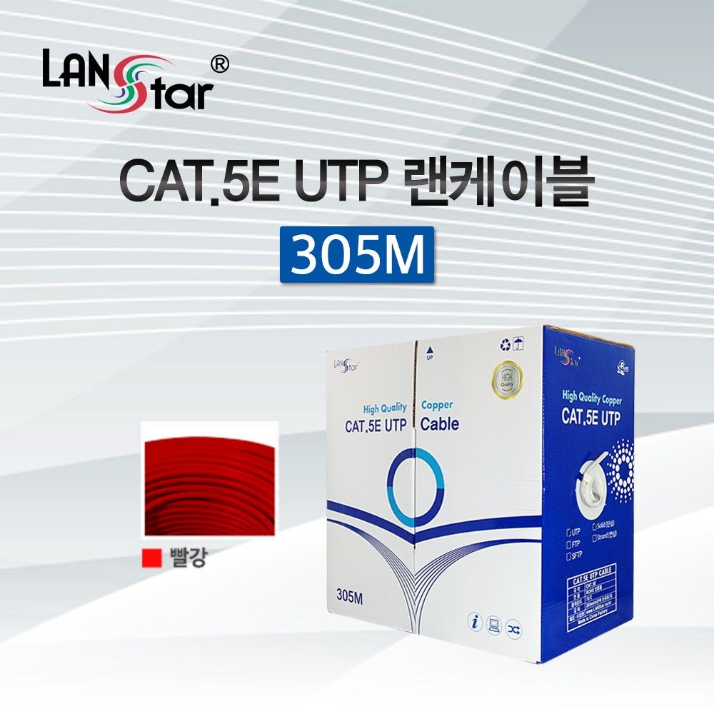 CAT.5E UTP BOX 300MRed 24AWG