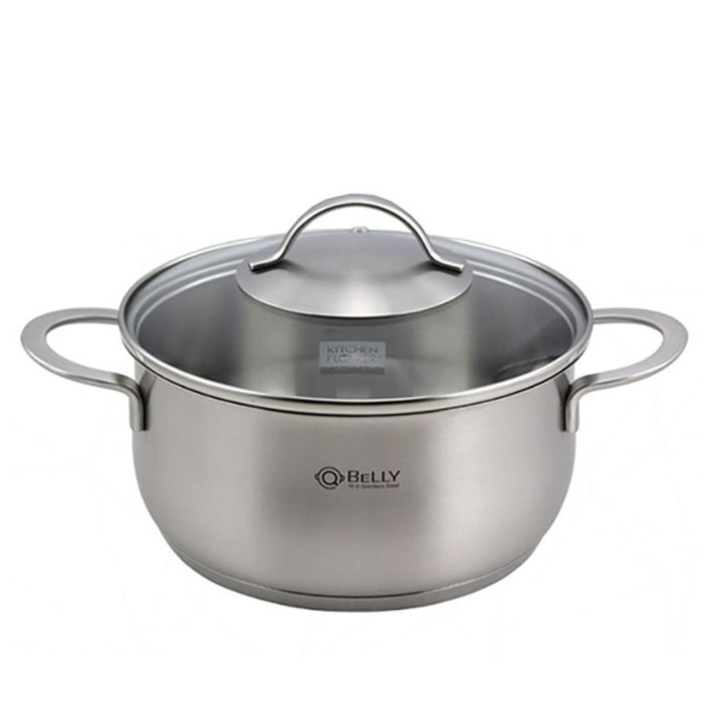 키친플라워 인덕션 냄비 스텐 찌게 양수 냄비 18cm