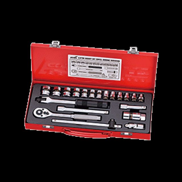 MITOOL 소켓렌치세트(6PT) 0181301 3/8DRx20pcs(mm