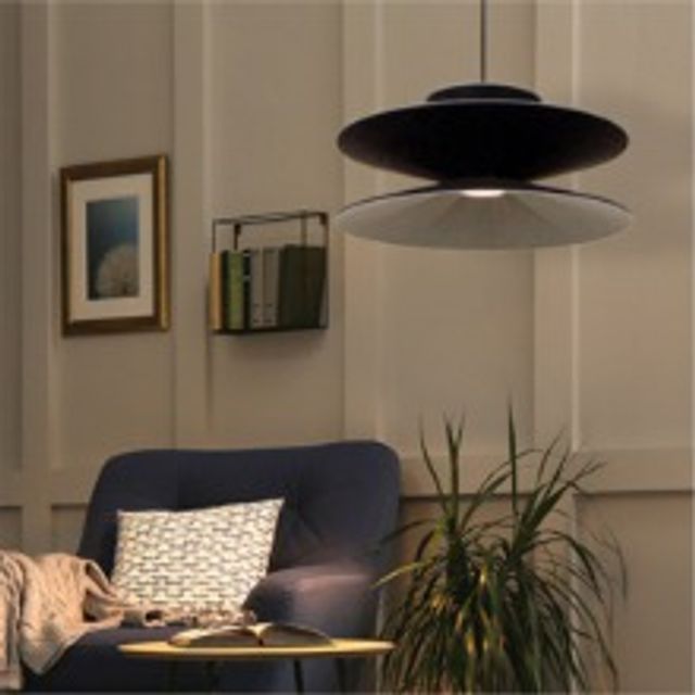 LED 에코 라메루 팬던트조명 블랙+그레이 12W IOT
