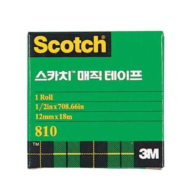 3M 스카치 매직테이프 리필 810R 12x18m 12개입