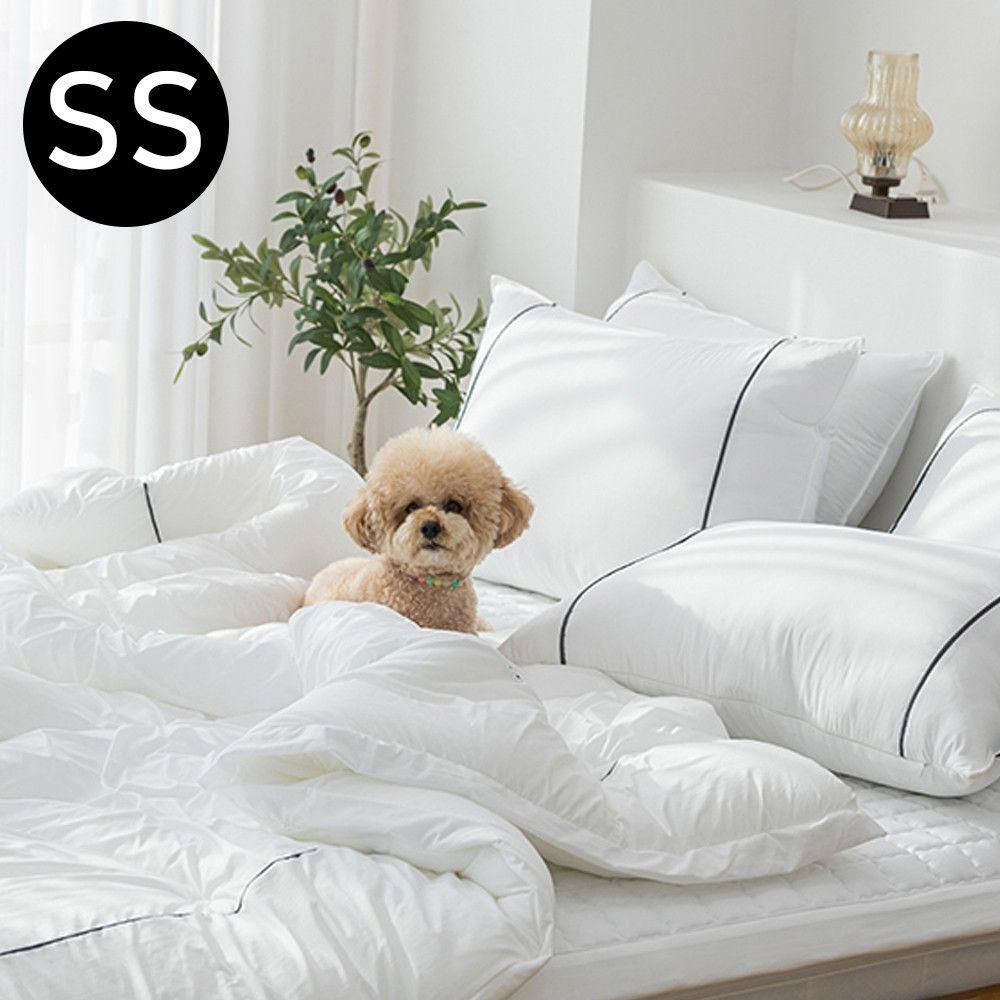 테라피 차렵 이불 베개커버세트 슈퍼싱글 SS 화이트