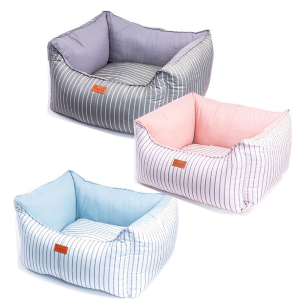 강아지 스트라이프 컴포트 쿠션 1P 고양이 하우스